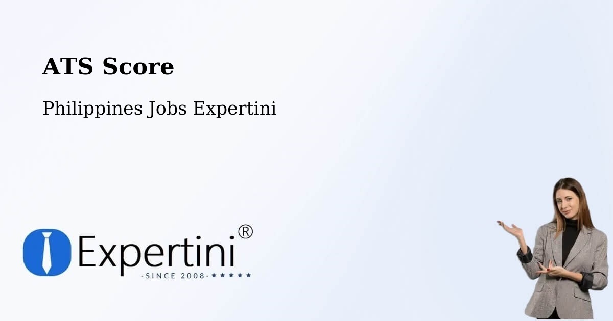 Resume ATS Score & Job Description Match Tool – Tabaco - Philippines Jobs Expertini