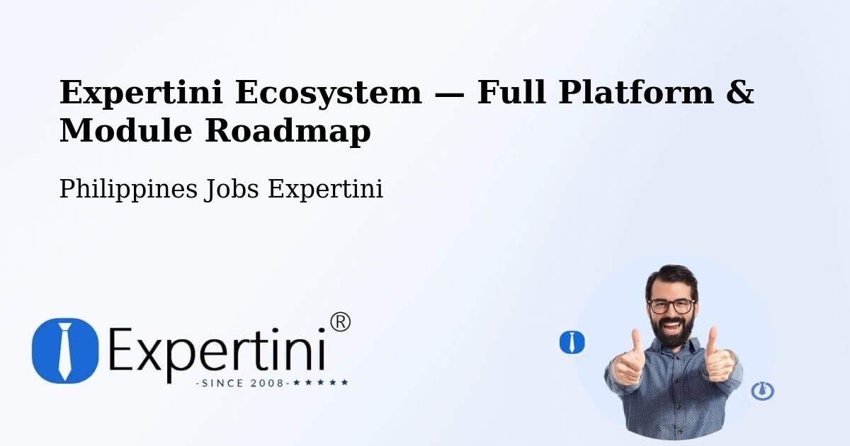Expertini Ecosystem — Full Platform & Module Roadmap – Tabaco