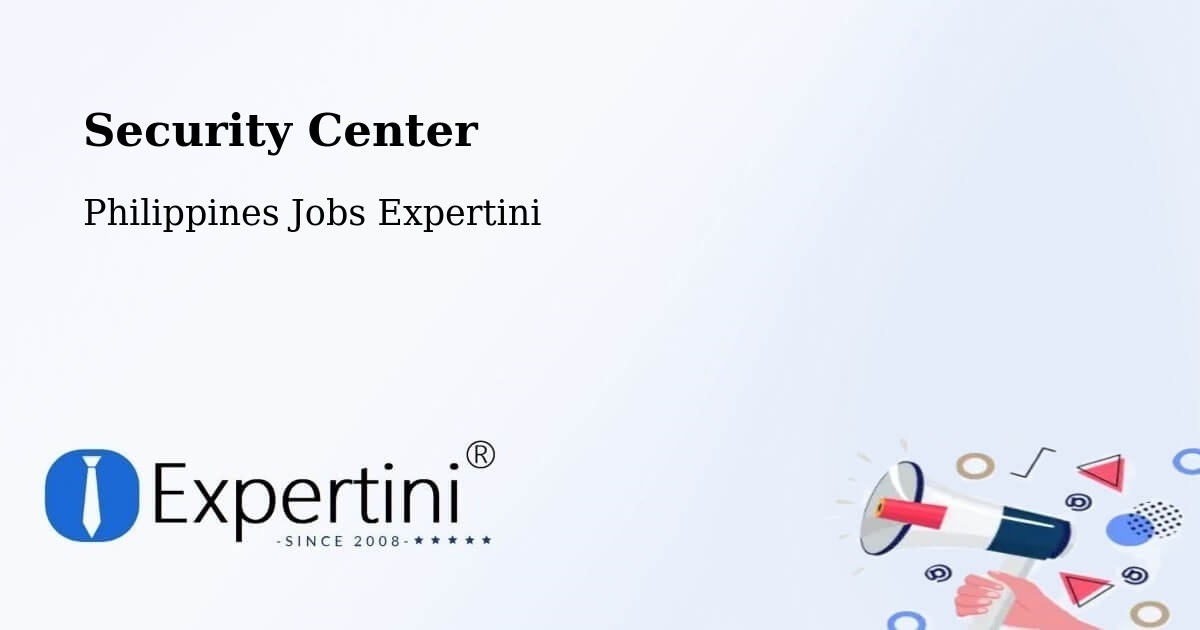 Security Center - Philippines Jobs Expertini